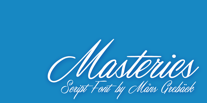 Masterics Font poster