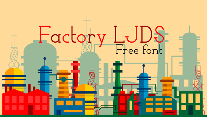 Factory LJDS Font poster