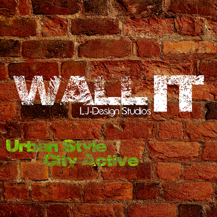 Wall IT - LJ-Design Studios Font poster