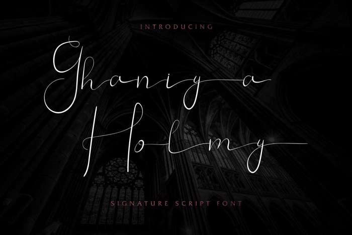Ghaniya Holmy Font poster