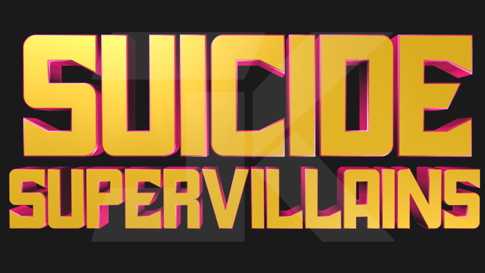 Suicide SuperVillains Font poster