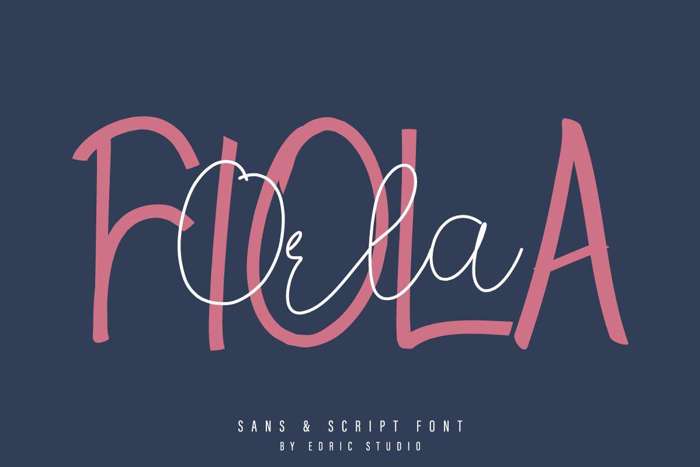 Orla Fiola Sans Font poster