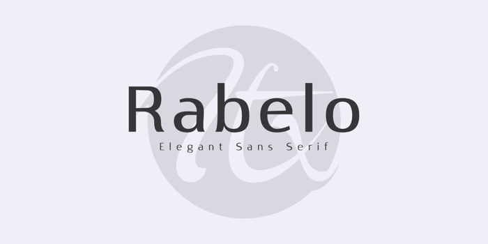 Rabelo Font poster