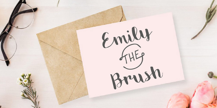 Emily The Brush Demo Font poster