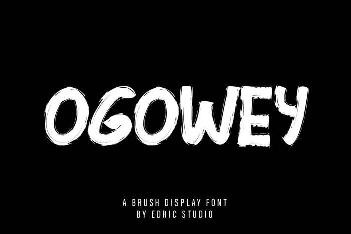 Ogowey Font poster