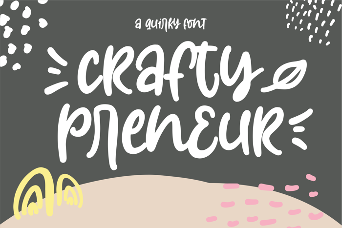 Craftypreneur Font poster