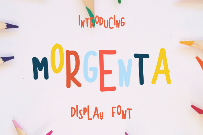 MORGENTA Font poster