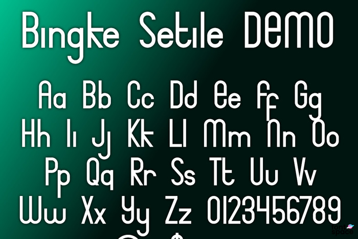 Bingke Font poster