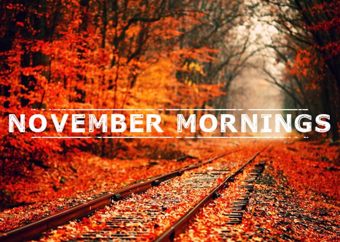 November Mornings Font poster