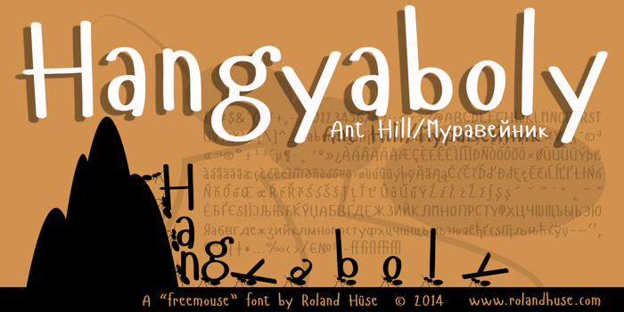Hangyaboly Font poster
