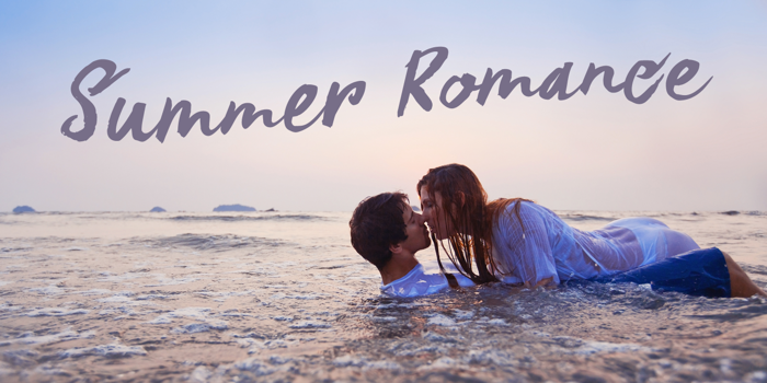 DK Summer Romance Font poster
