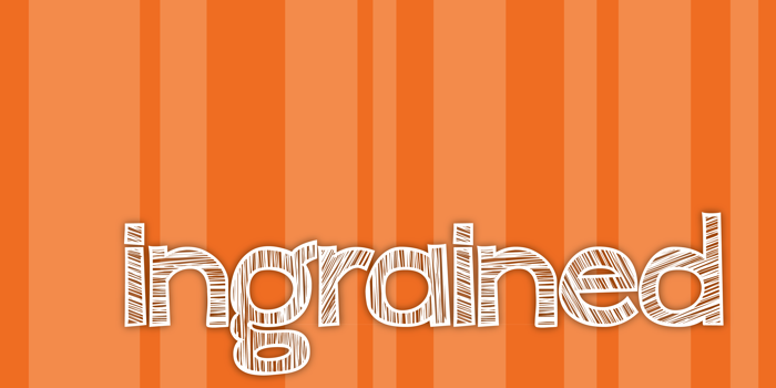 ingrained Font poster