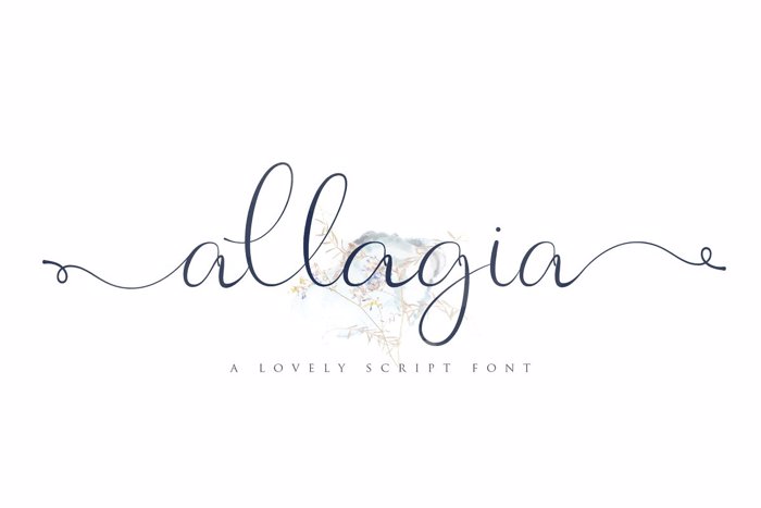 Allagia Font poster