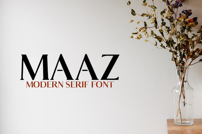 Maaz Bold Font poster