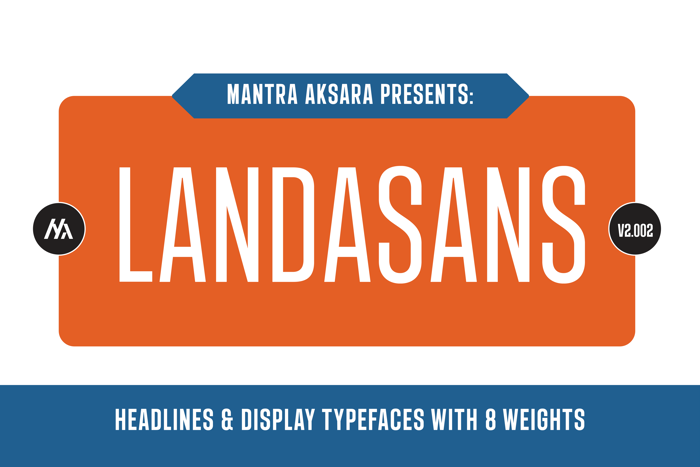Landasans Font poster