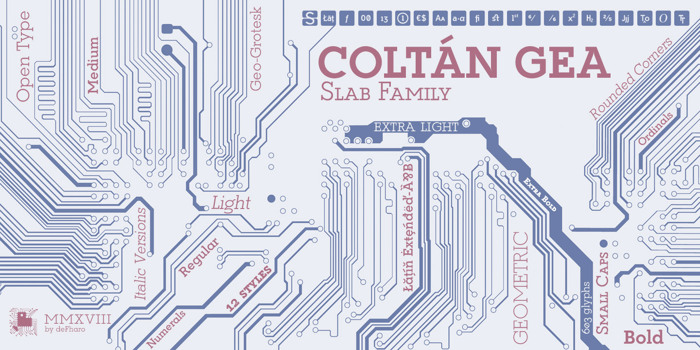 Coltan Gea Font poster