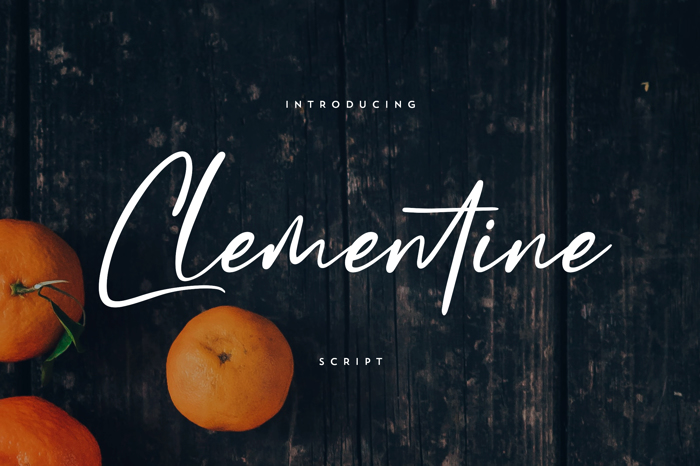 Clementine Font poster
