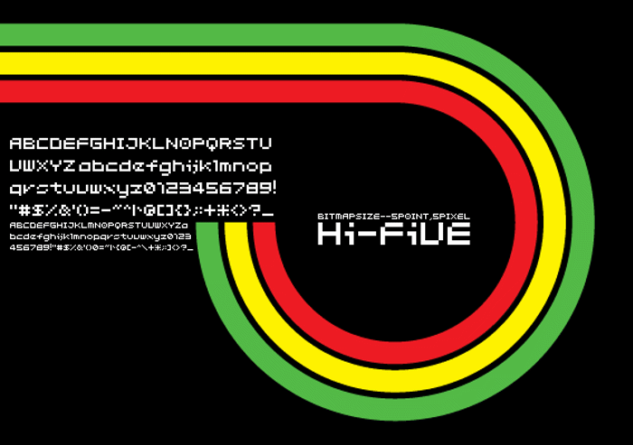 HiFive Font poster