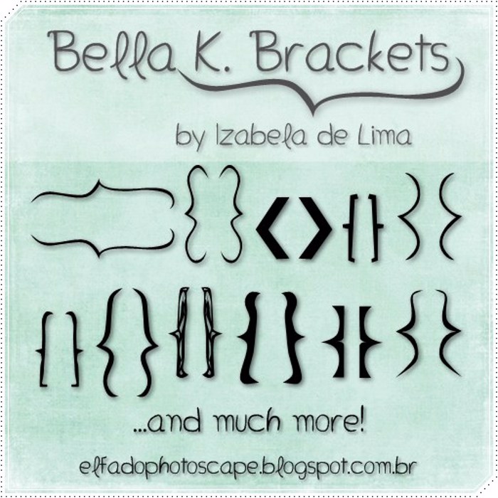 Bella K. Brackets Font