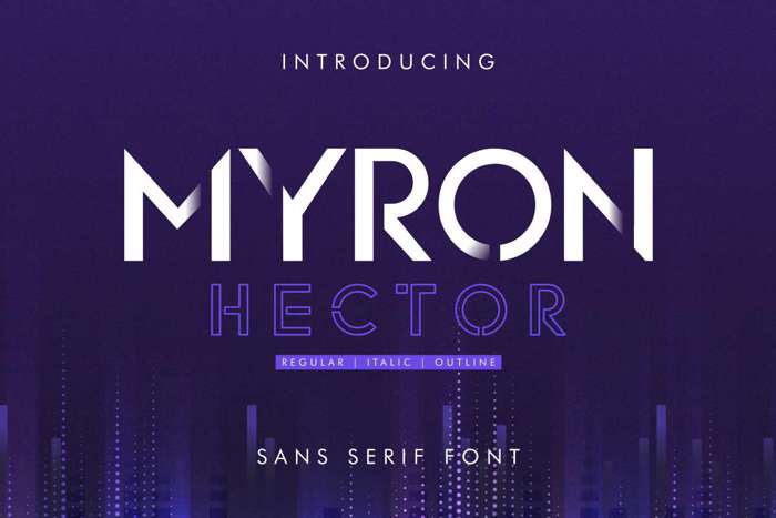 Myron Hector Font poster