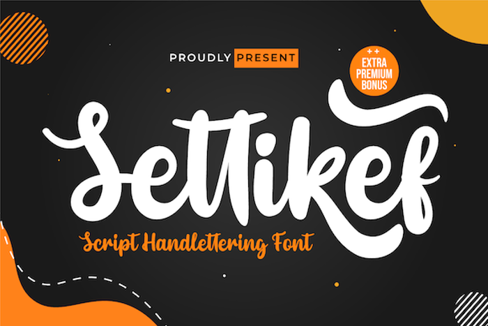 Settikef Font poster
