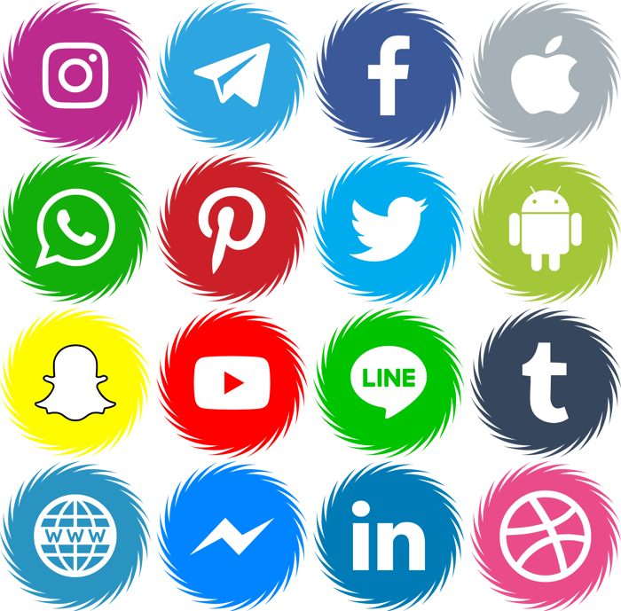 Icons Social Media 15 Font poster