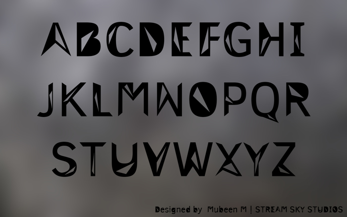 3M Trislan Font poster