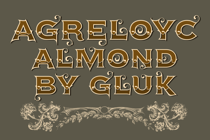 Agreloyc Font poster
