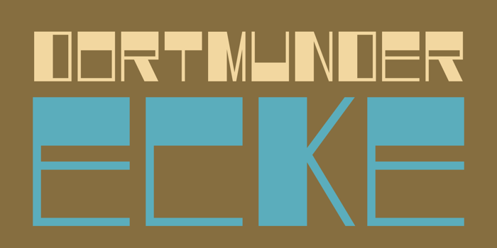 DK Dortmunder Ecke Font poster