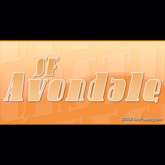 SF Avondale Font poster