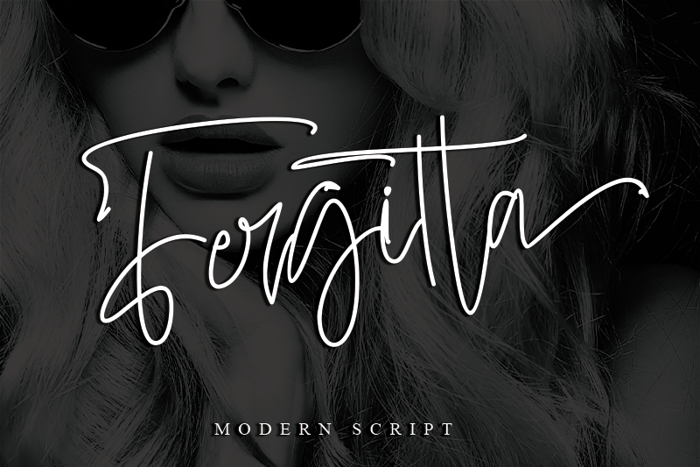 Fergitta Font poster