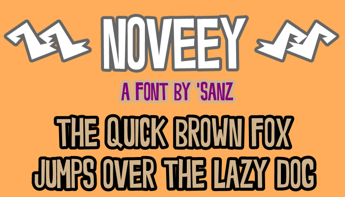 Noveey Font poster