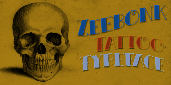 DK Zeebonk Font poster