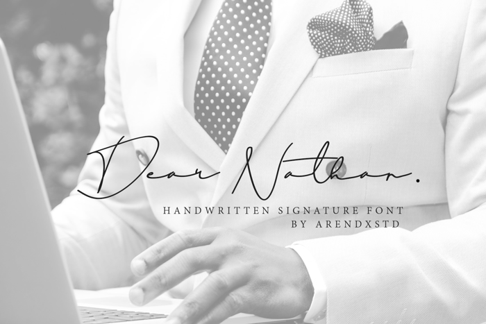 Dear Nathan Font poster
