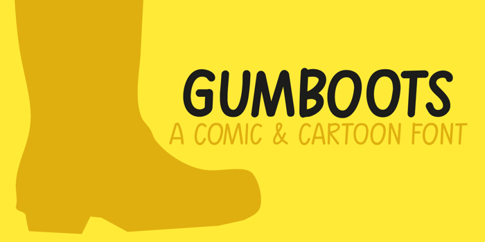 Gumboots Font poster