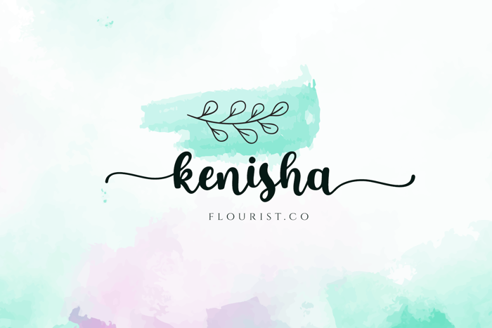 Gardenia Font poster