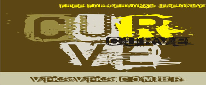 VTKS CURVE Font poster