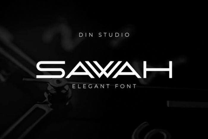 Sawah Font poster