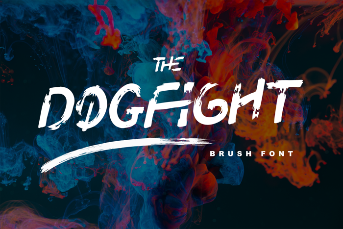 Dogfight Font poster