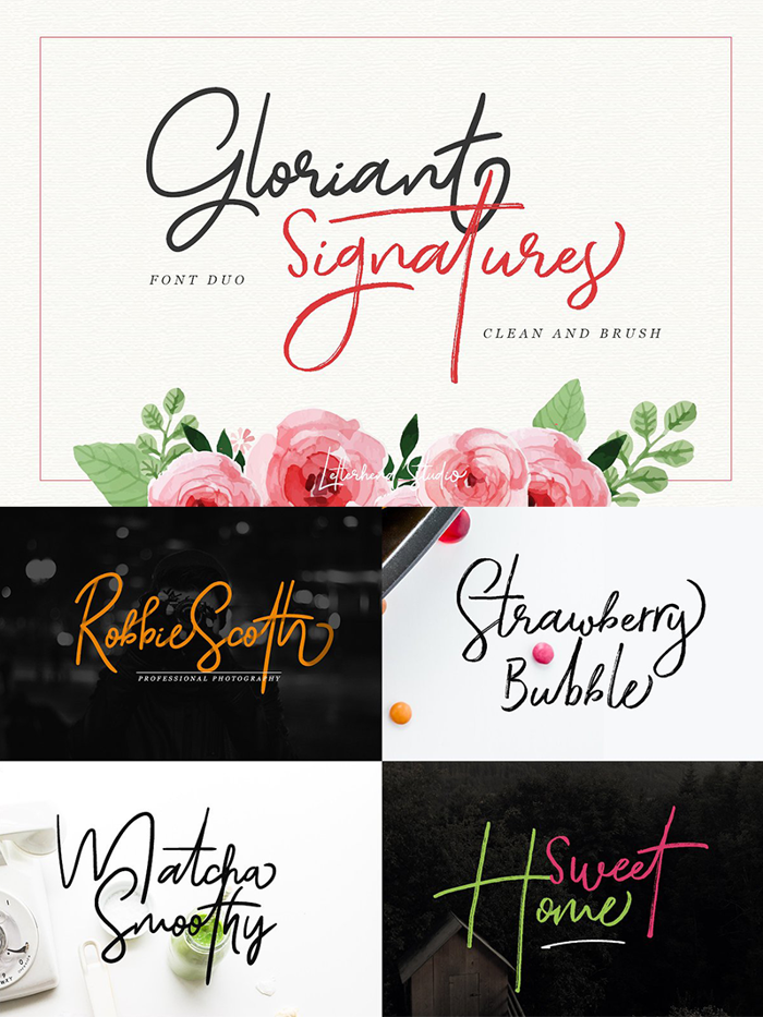 Gloriant Font poster