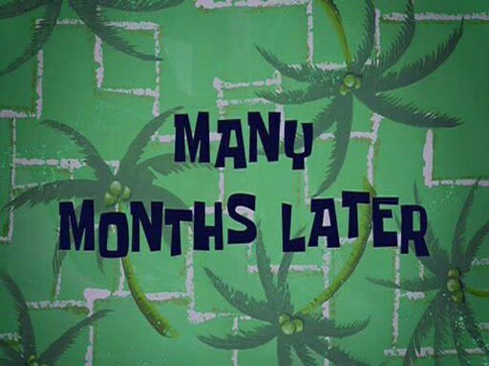 Sponge Bob Font Wide poster