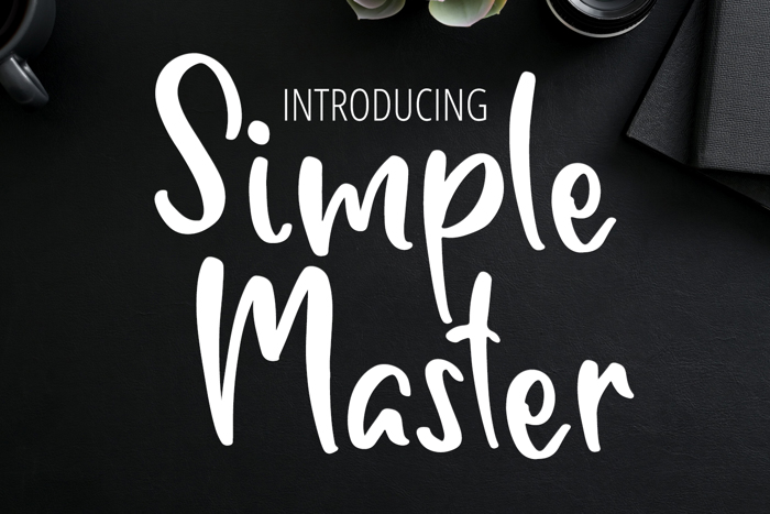Simple Master Font poster