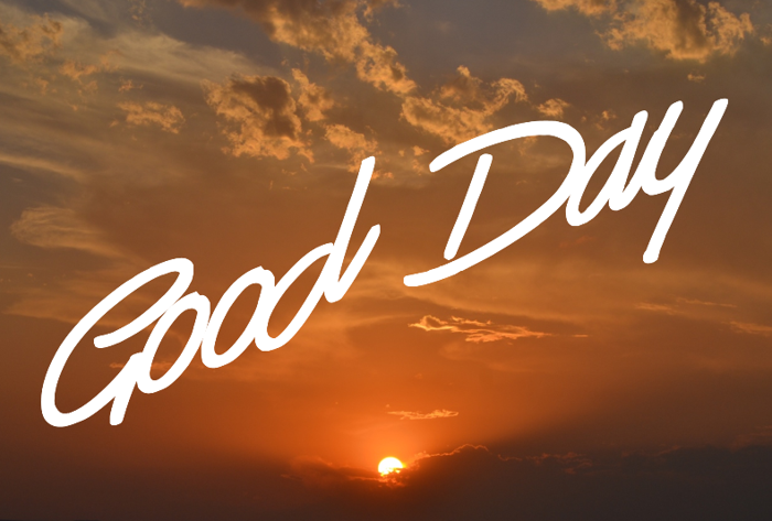 Good Day Font poster