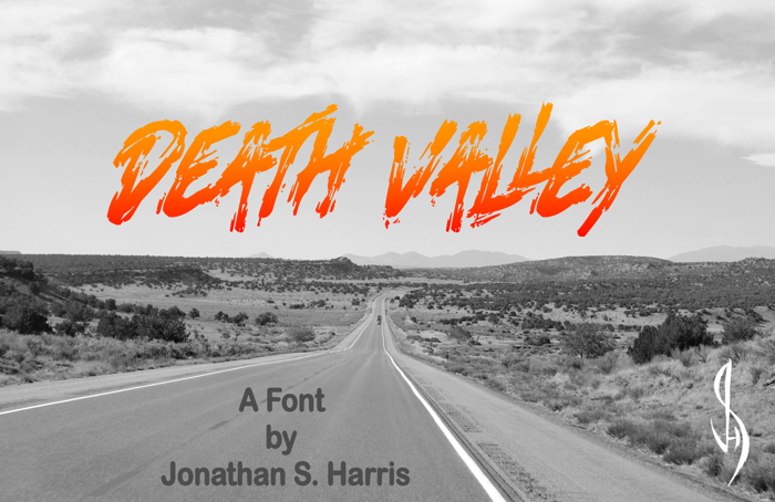 Death Valley Font poster