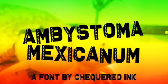 Ambystoma Mexicanum Font poster