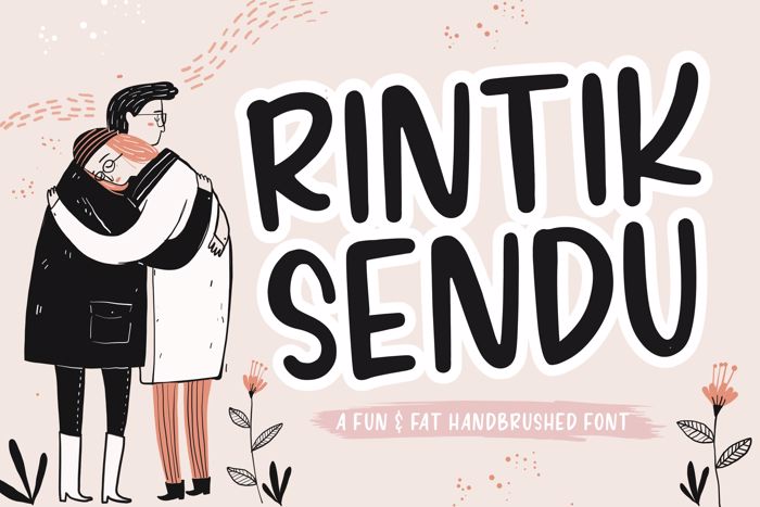 RINTIK SENDU Font poster