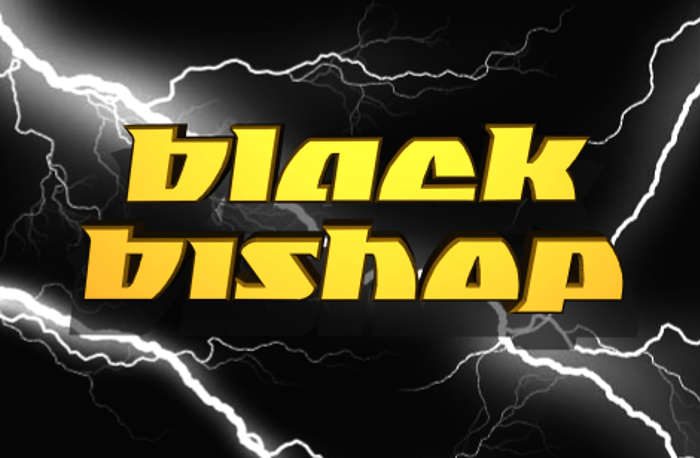 Black Bishop Font poster