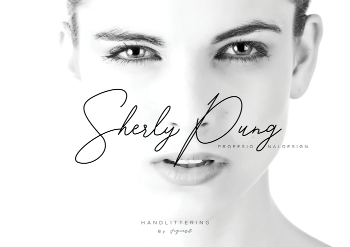 SherlyPung Font poster