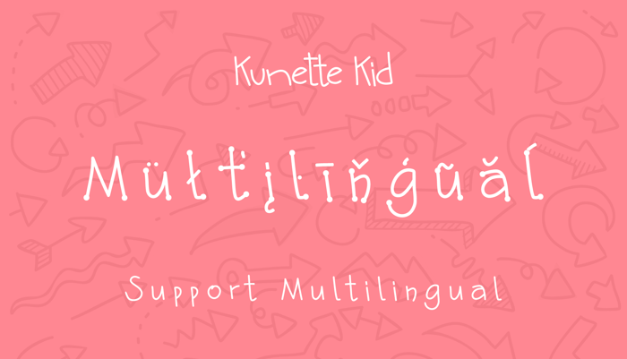 Kunette Kid Font poster