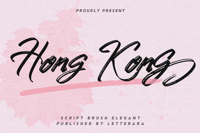 Hong Kong Script Brush Font